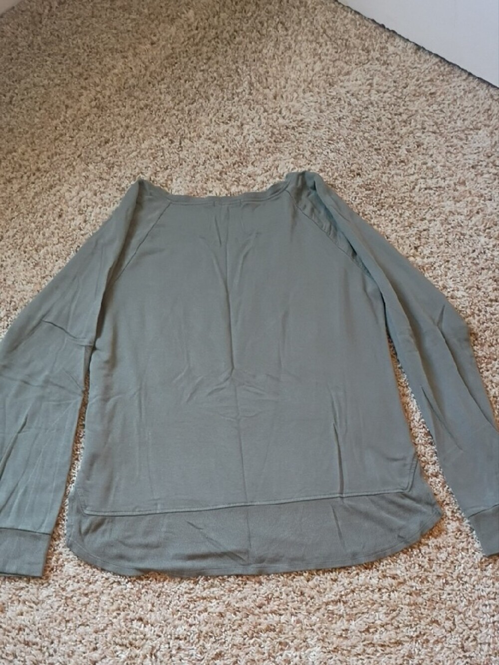 Threads 4 Thought Olive Long Sleeve Raglan Tee - Picture 14 of 14
